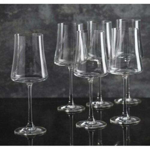 Бокал для вина, 360 мл, стекло, 6 шт, Bohemia, Xtra, 40862/360