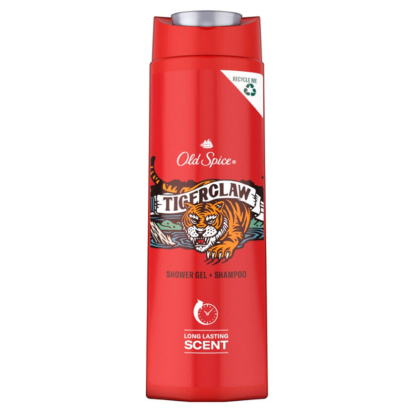 Гель для душа и шампунь Old Spice Tiger Claw 400мл - фото №5