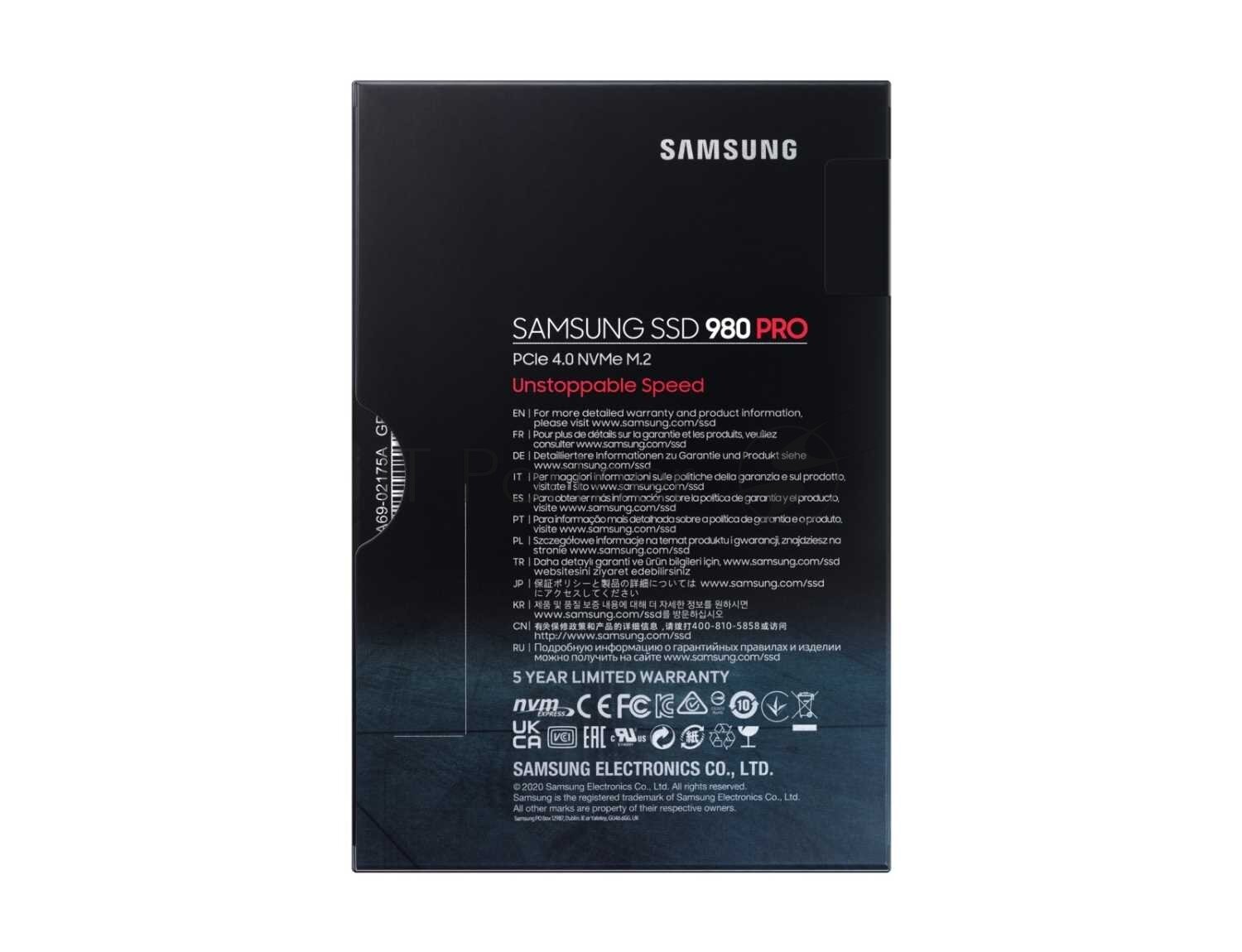 SSD накопитель SAMSUNG 980 PRO 500ГБ, M.2 2280, PCI-E x4, NVMe - фото №20