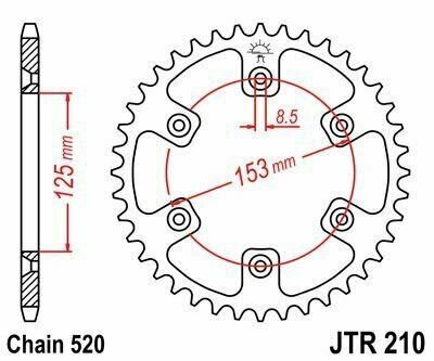 Звезда ведомая JTR210 53SC