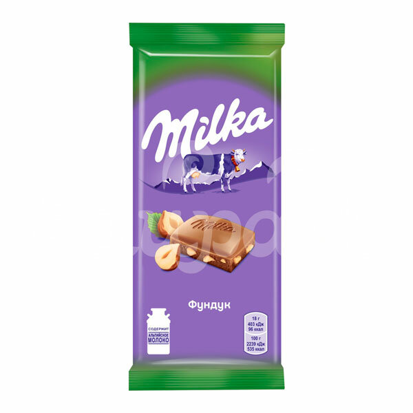 Шоколад Milka Молочный с фундуком 85г - фото №12