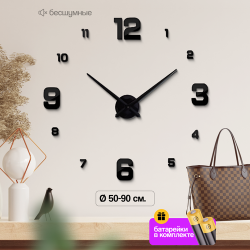 Часы настенные интерьерные 3d декор для кухни и для дома подарок на Новый год 779₽