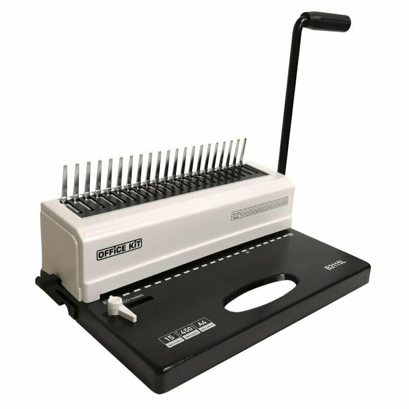 Брошюровщик Office Kit B2115L А4, А5, 15л./450 л, пл. пруж, 1623498