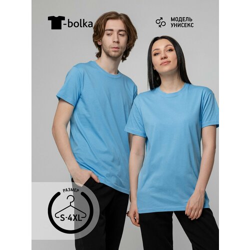 фото Футболка t-bolka, размер 48/50, голубой