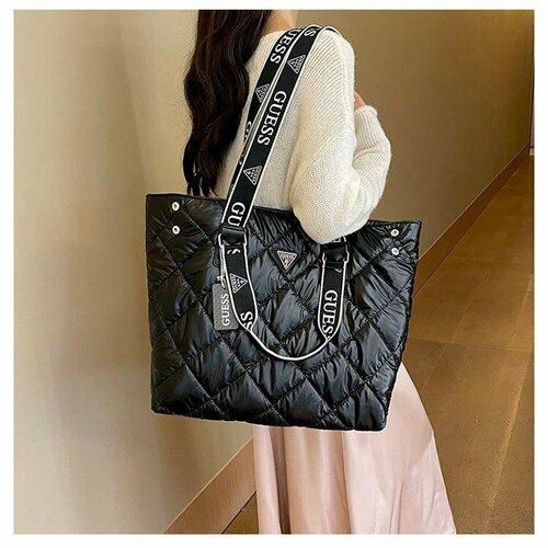 Сумка кросс-боди , фактура стеганая, гладкая, черный