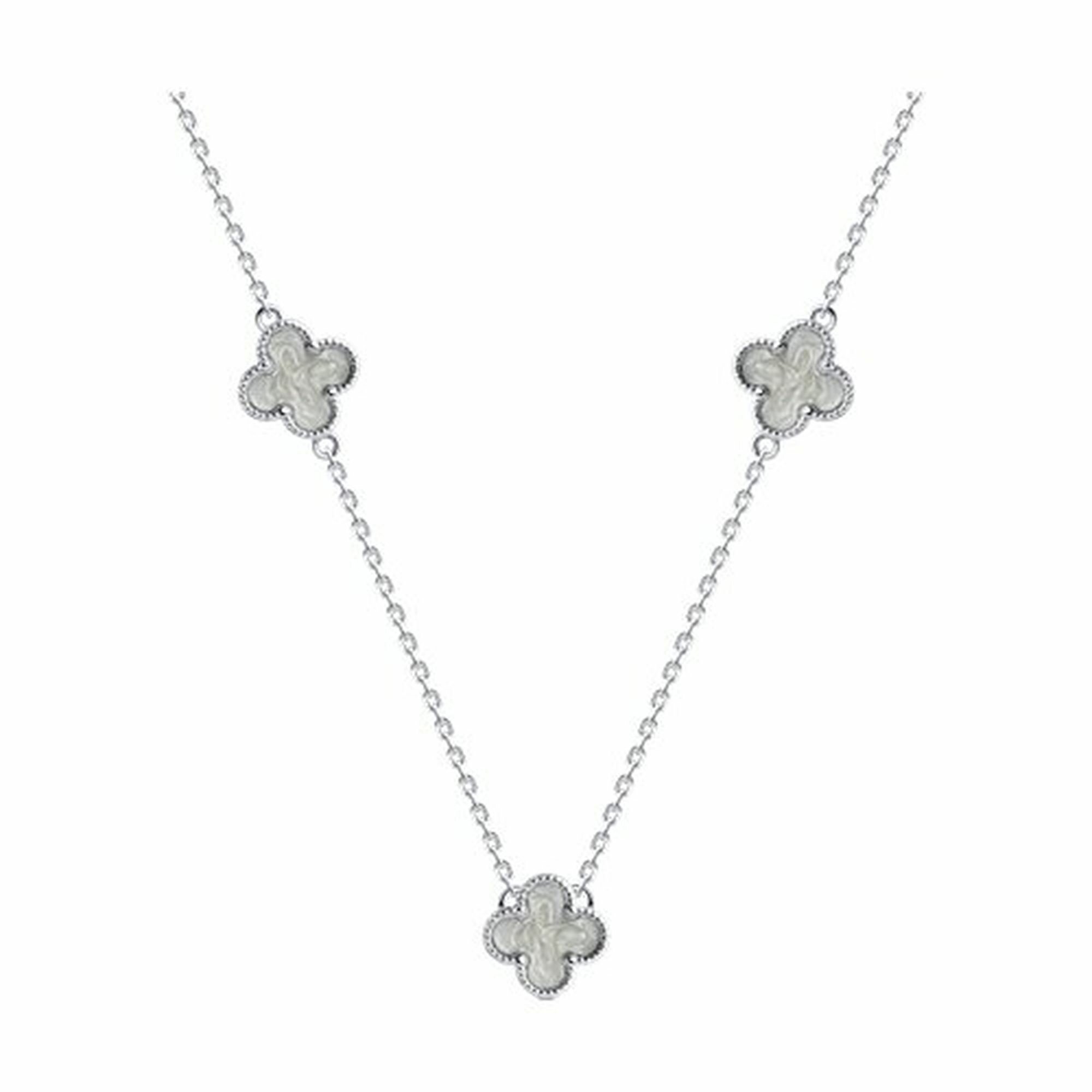Колье Diamant online, серебро, 925 проба, родирование, эмаль