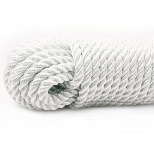 Канат крученый якорный (полиэстер) (Диаметр(мм):16 | Длина(м):100 | Тест(кг):4 250 | крученый | бухта | тёмно-синий |)