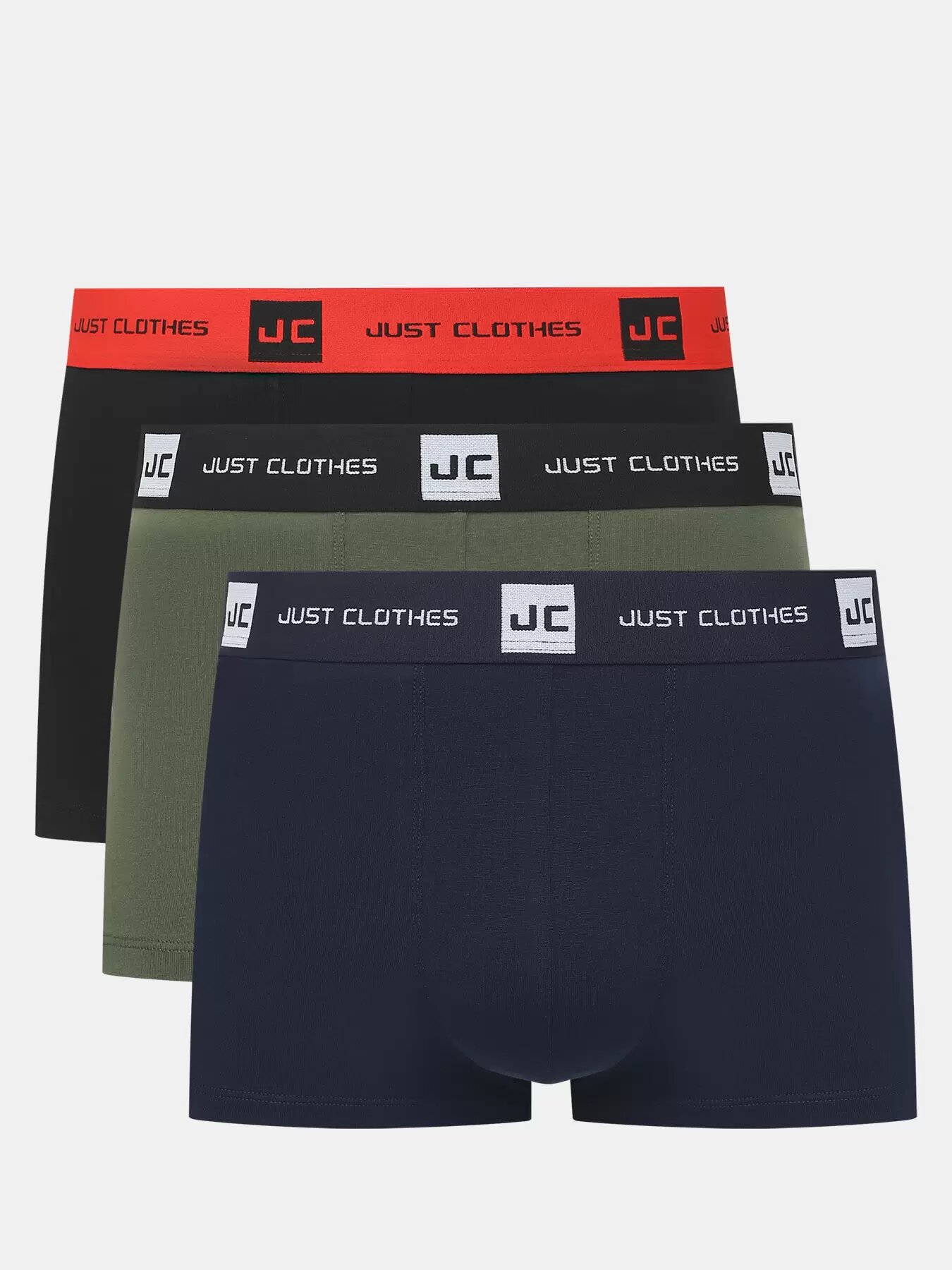 Трусы JUST CLOTHES, комплект из 3 шт., размер L, мультиколор