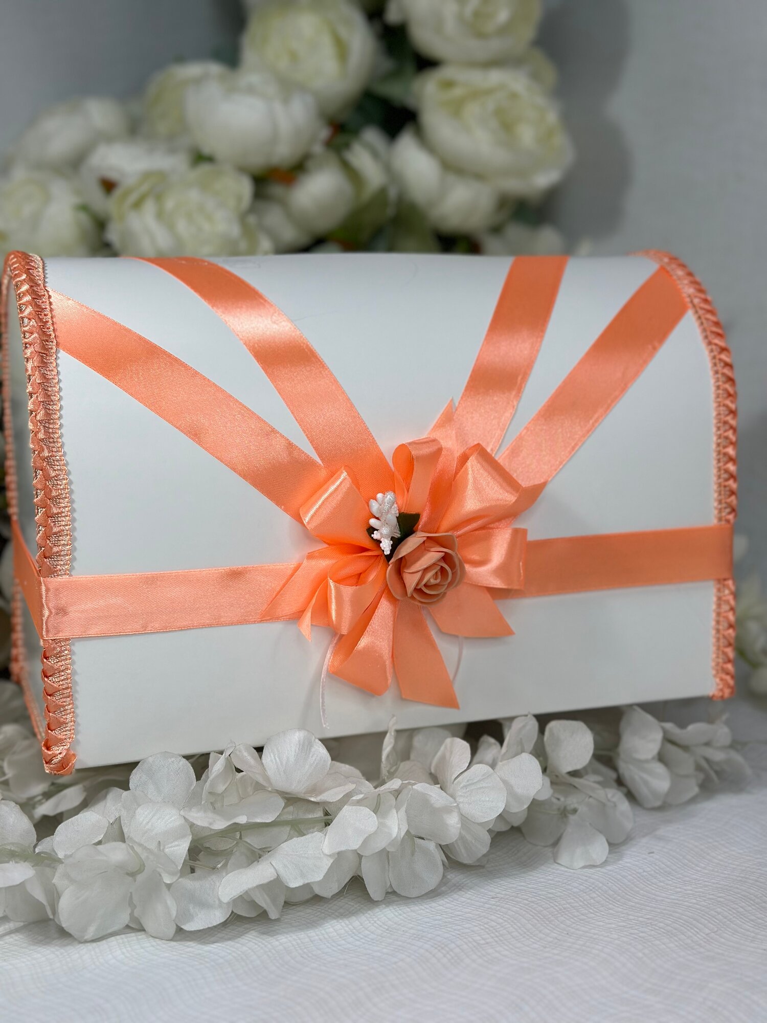 Свадебный семейный банк Винтаж, персик