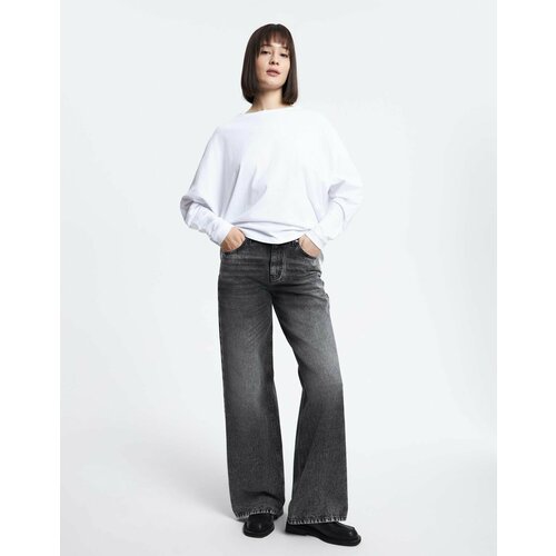 фото Джинсы широкие gloria jeans, размер 46/170, серый