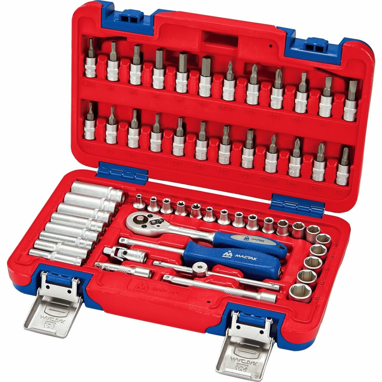 Мастак Набор инструментов универсальный, 56 предметов 01-056C — фото 1