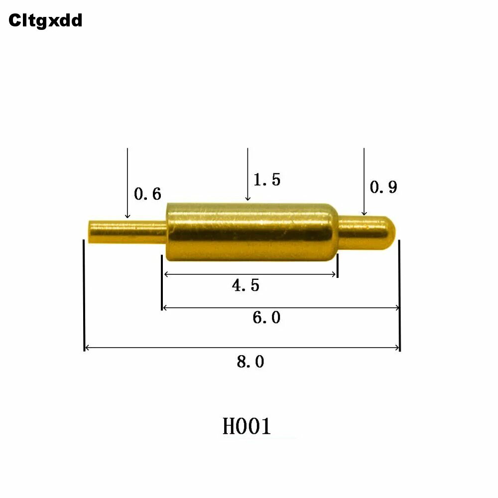 5 шт. Pogo Pin Connector Pogopin Батарея Пружинный контакт SMD Игла PCB 2 3 4 5 6 7 8 9 10 12 14 мм Тестовый зонд H001 - H020, H001, 5PCS