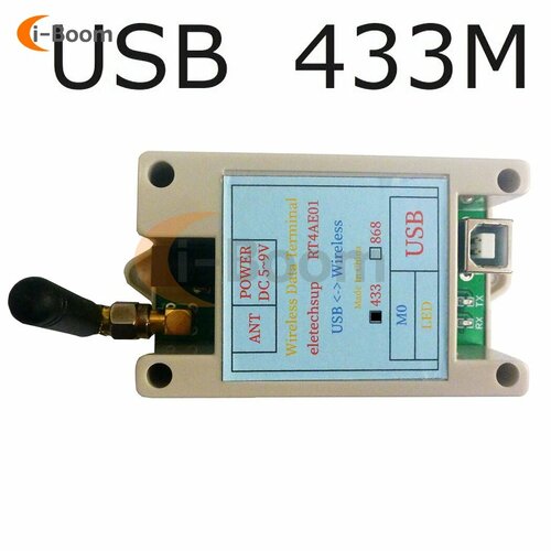 Беспроводной приемопередатчик Aideepen RS485 RS232 USB, USB 433M