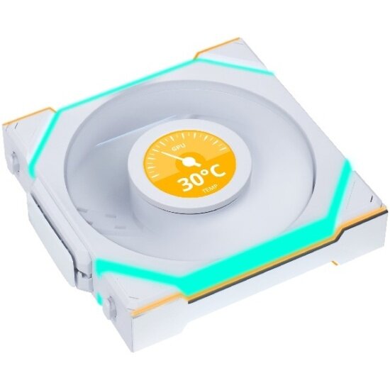 Вентиляторы для корпуса Lian LI UNI FAN SL WIRELESS LCD 120 White 3шт (G99.12SLLCD1W3W. R0) — фото 1
