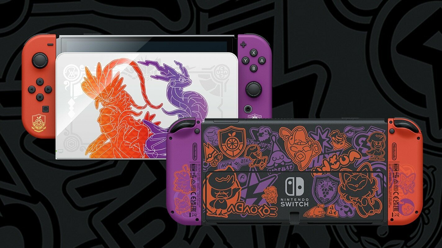 Обзор: Игровая приставка Nintendo Switch Oled Pokemon+30игр+ПОДАРКИ+карта памяти 128gb