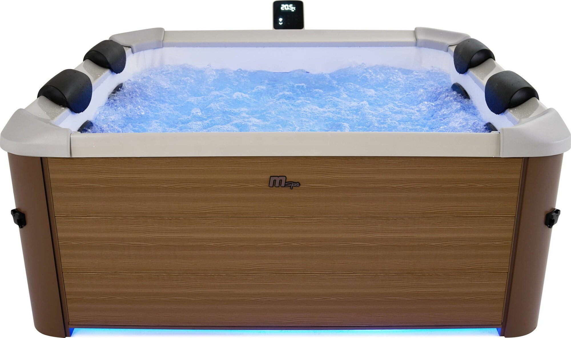 Изображение СПА-бассейн 160х160х65см Oslo Amber 850л, квадратный, гидромассаж, аэромассаж.(4 коробки A.B.C.D