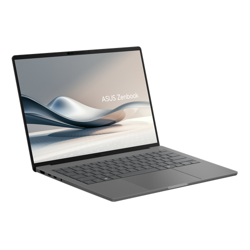 Ультрабук ASUS Zenbook A14 Snapdragon X, RAM 32 Gb, 1 TB SSD, 2.8K OLED, 120 HZ, Русская клавиатура, Серый