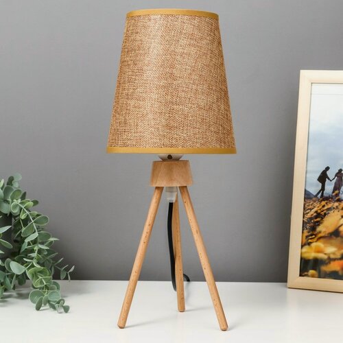 Изображение товара Настольная лампа 16600/1CF E27 40 Вт кофе 16×16×36.5 см RISALUX