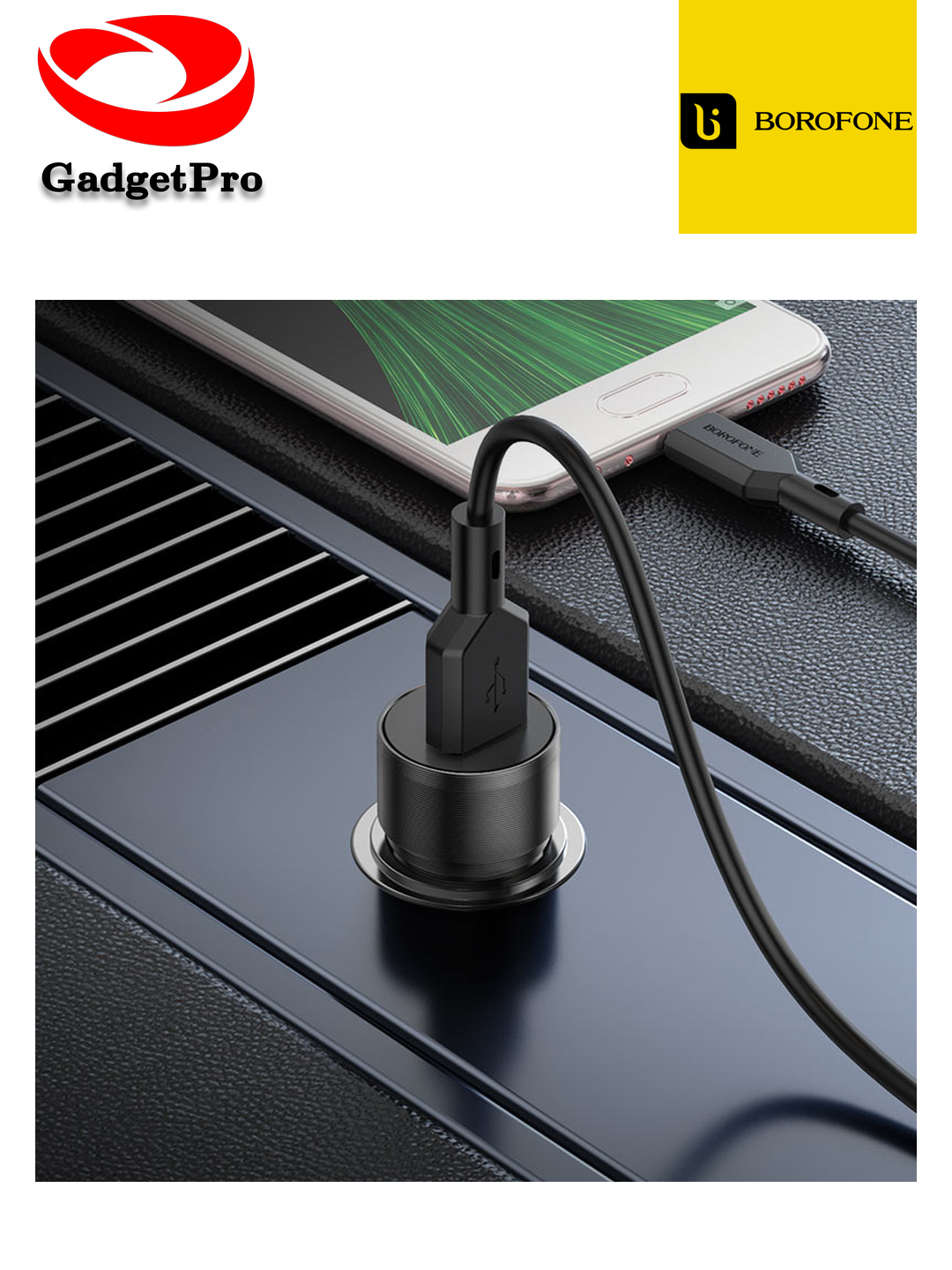 Зарядное устройство BOROFONE Wisdom BZ19A 18W USB-C/Micro-USB, черный цвет, надежное и быстрое зарядное устройство