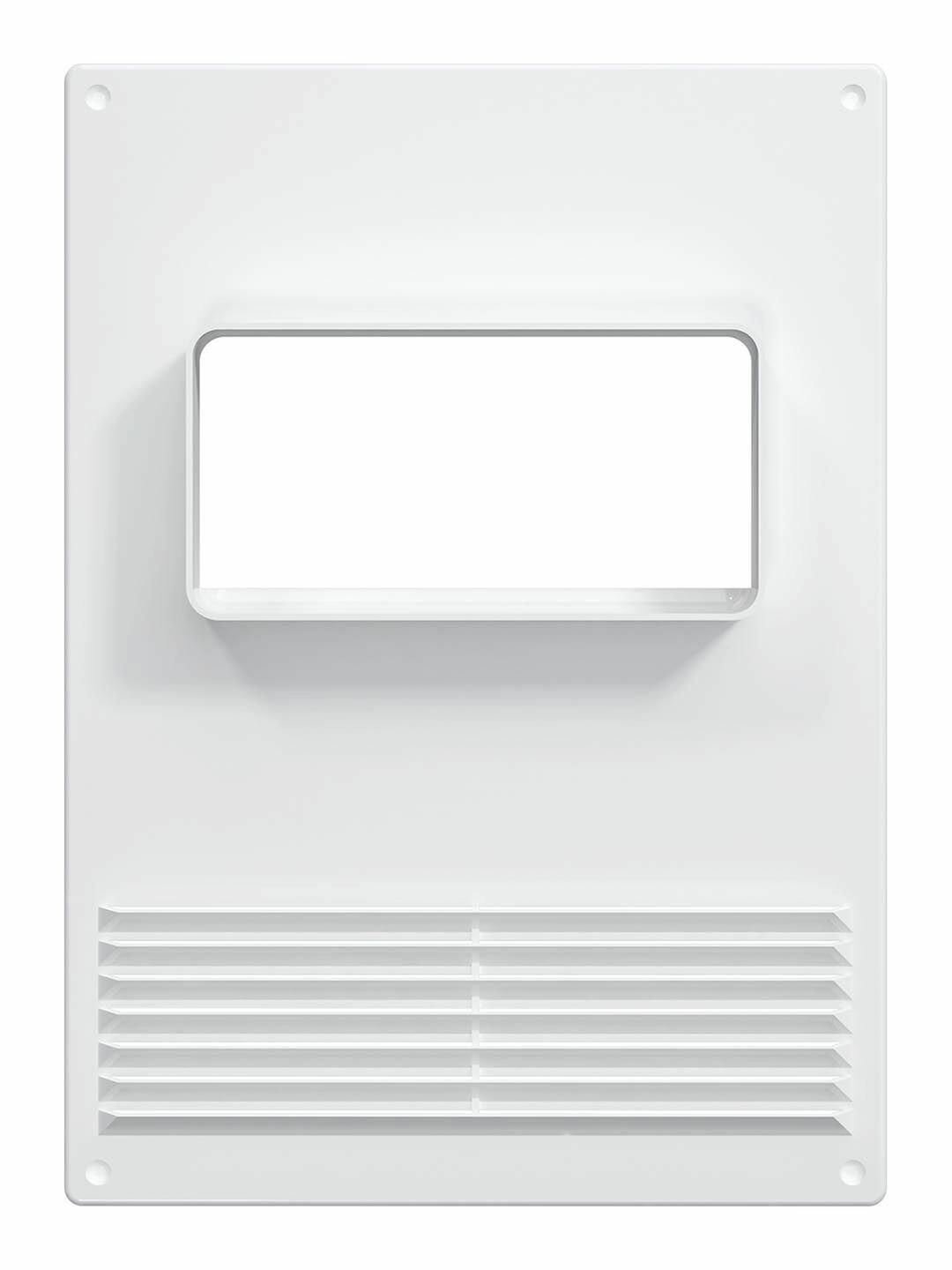 Торцевая площадка ERA горизонтальная пластиковая с решеткой 180х250 мм 60х120 мм фланец