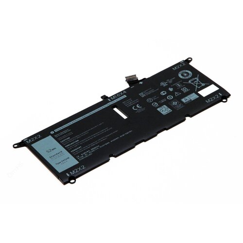 Аккумулятор 0H754V для ноутбука Dell XPS 13 9370 7.6V 6500mAh черный us new replacement keyboard for dell xps 13 9370 9380 laptop white with backlit no frame