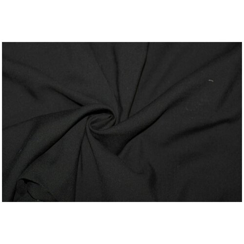 фото Ткань для шитья штапель чёрного цвета 100*145 см нет бренда