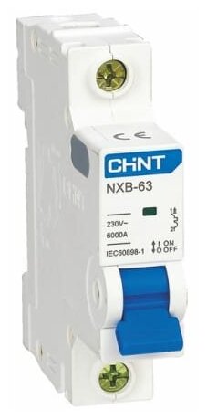 Выключатель автоматический 1п C 40А 6кА NXB-63 (R) | код 814018 | CHINT (5шт.в упак.)