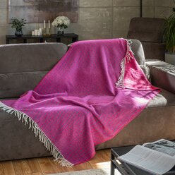 Плед Karim 110х170 см, цвет фиолетовый розовый