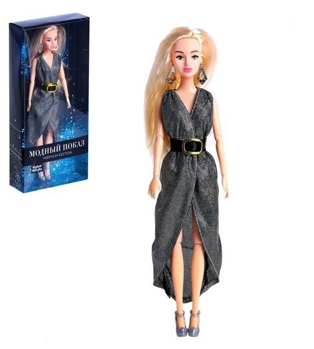Кукла Happy Valley модель, шарнирная, "Ксения-Модный показ" в серебристом платье (6973626)