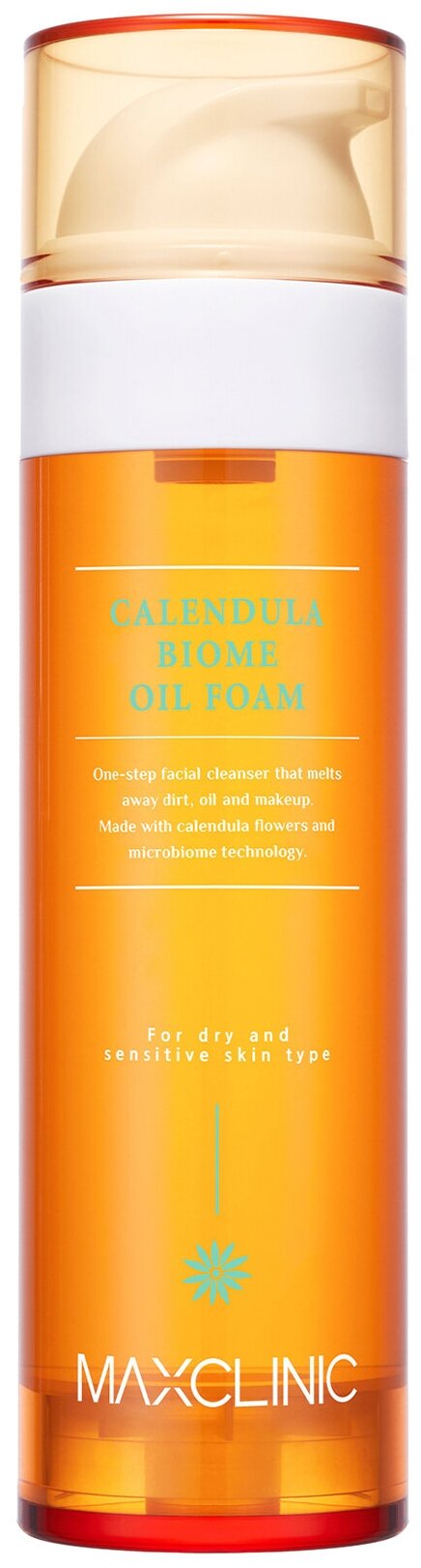 Maxclinic Пенка с маслом календулы в составе (110мл) Calendula Biome Oil Foam