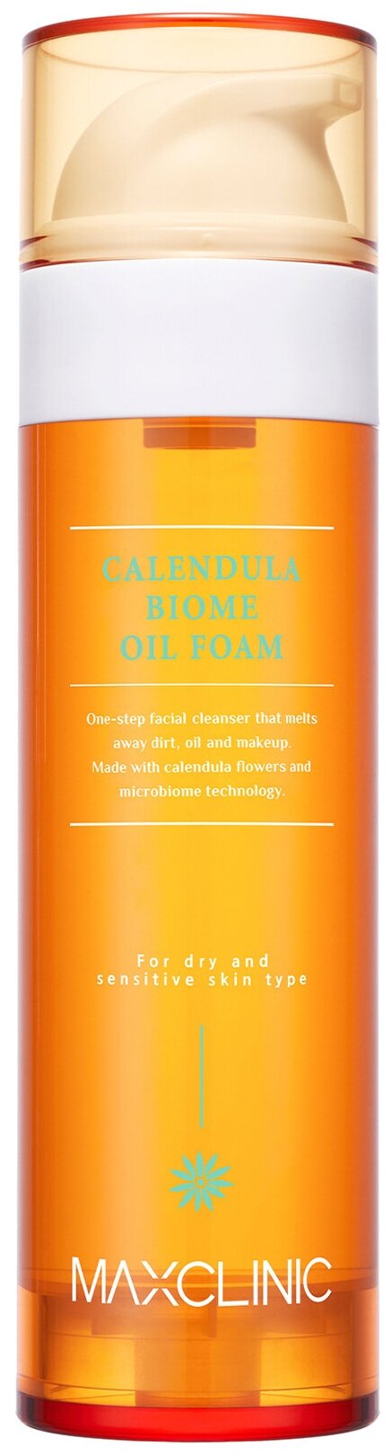 фото Пенка с маслом календулы в составе Maxclinic Calendula Biome Oil Foam