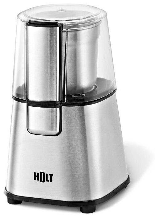 Электрическая кофемолка Holt HT-CGR-003, мощность 220 Вт, серебристый