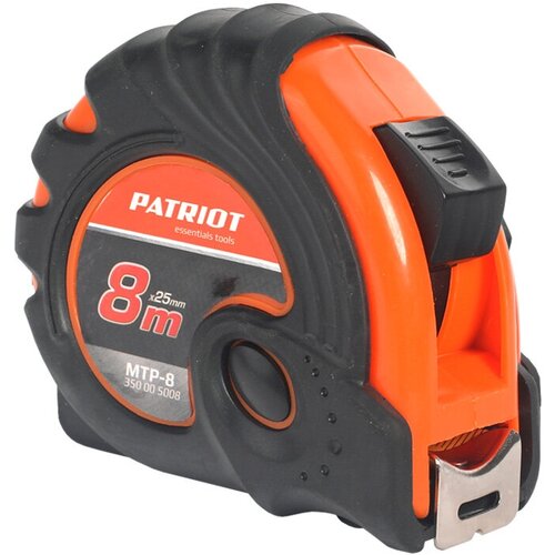 рулетка patriot mtp 5 01 PATRIOT Рулетка Patriot MTP-8, ударопрочный корпус, обрезиненная, 8 м