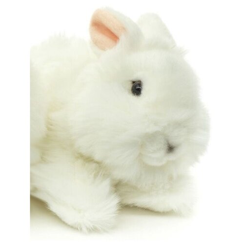 Игрушка мягконабивная LEOSCO Заяц белый лежащий 22 см игрушка мягконабивная leosco заяц двухцветный лежащий 24 см