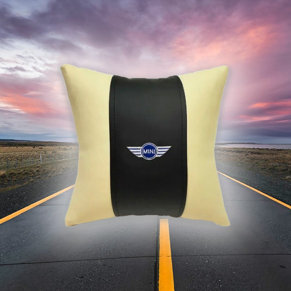 Подушка на сиденье автомобиля для Mini из экокожи
