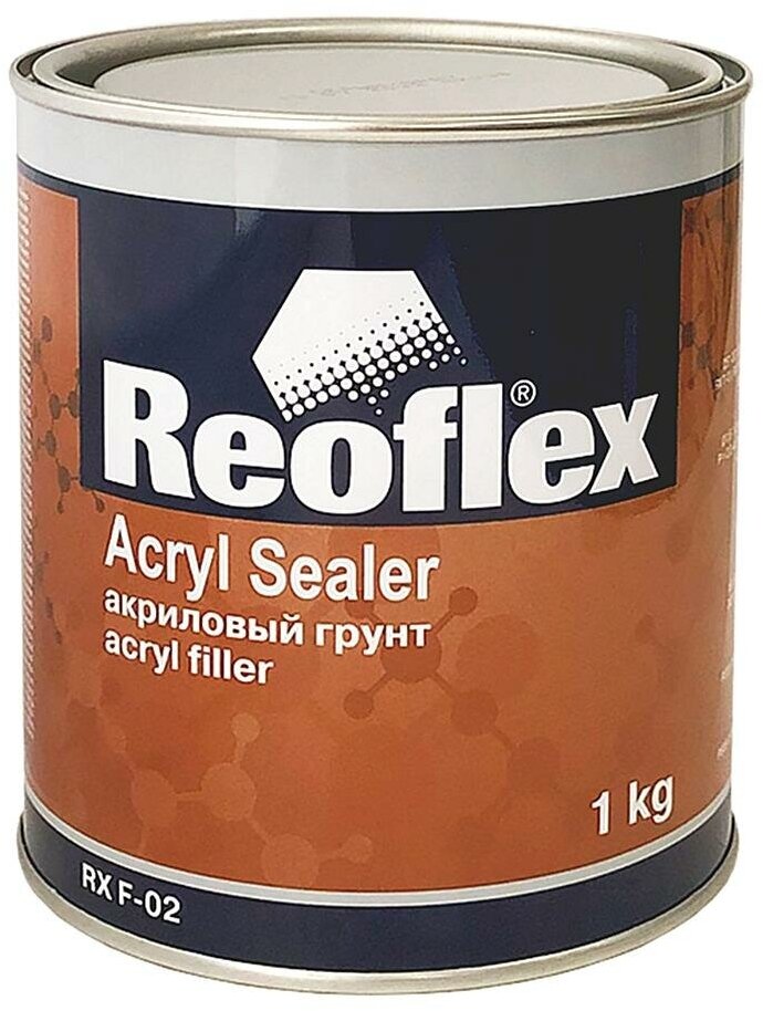 REOFLEX RX F-02 1K Acryl Sealer Акриловый выравнивающий грунт (серый) 1 кг.
