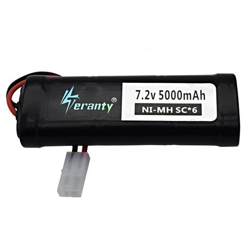 Аккумулятор Ni-Mh 7,2v AA 5000mah для радиоуправляемых игрушек, разъем KET-2P / Tamiya, батарейка КЕТ-2Р Тамия на р/у машинку