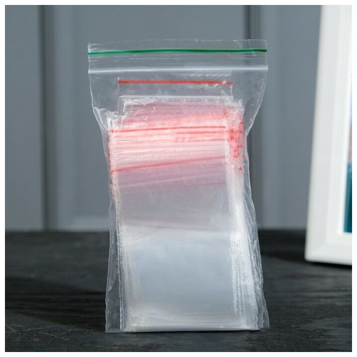 Пакет zip lock 7 х 5 см, 30 мкм - фотография № 3