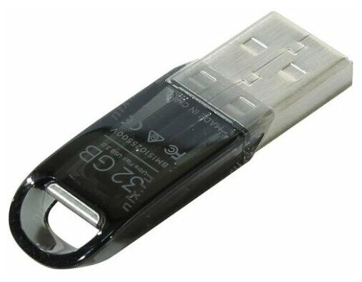 Флеш-накопитель USB 3.0 32GB SanDisk Ultra Flair корпус металл/чёрный - фотография № 10