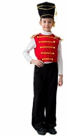 Карнавальный костюм гусар, на рост 140-152 см, 8-10 лет, Бока 2485-бока