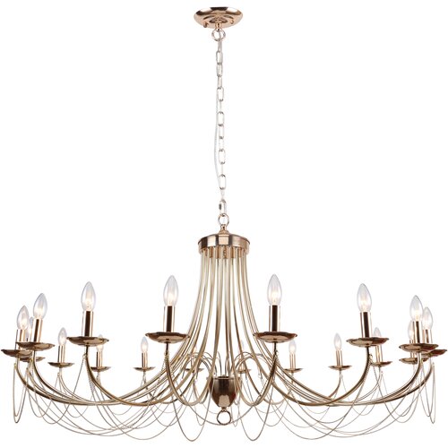 Люстра Favourite Plini 2591, E14, 720 Вт, кол-во ламп: 18 шт., цвет: золотой