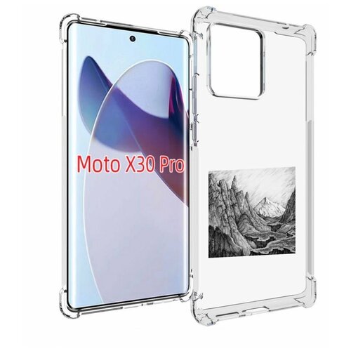 Чехол MyPads Ямакаса Мияги и Энди Панда для Motorola Moto X30 Pro задняя-панель-накладка-бампер