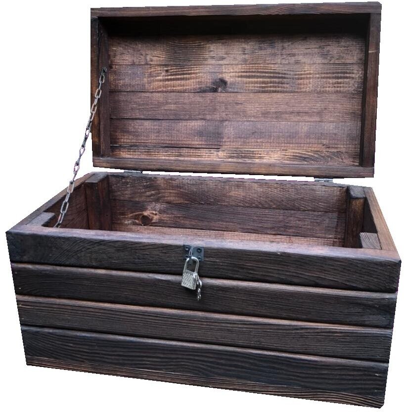 Сундук деревянный/ящик для хранения/коробка подарочная - фотография № 2