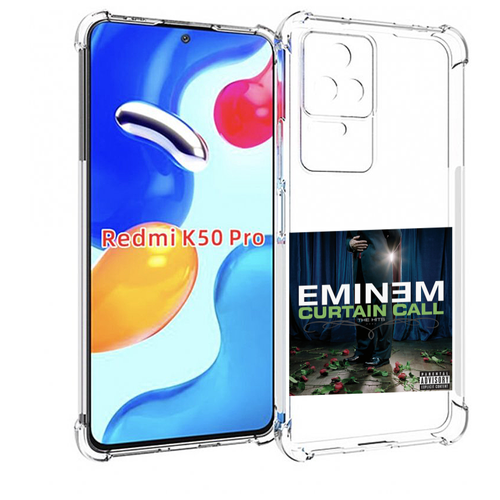 Чехол MyPads Eminem CURTAIN CALL, THE HITS для Xiaomi Redmi K50 / K50 Pro задняя-панель-накладка-бампер чехол mypads eminem curtain call the hits для ulefone power armor 16 pro задняя панель накладка бампер