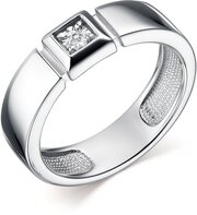 Кольцо АЛЬКОР, серебро, 925 проба, бриллиант