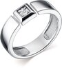 Серебряное кольцо Алькор 01-2068/000Б-00 с бриллиантом