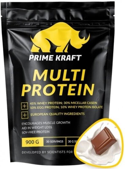 Протеин Prime Kraft MULTI PROTEIN (молочный шоколад), 900 гр.