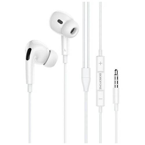 Проводные наушники Borofone BM80-Pro Jack 35mm с микрофоном длина 12 м белые 47100₽