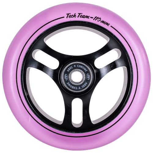 Колесо для самоката X-Treme 110*24мм TRIANGLE, purple transparent колесо для трюкового самоката drive scooters 120mm lilac transparent black