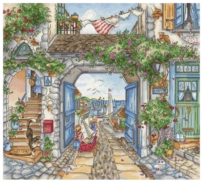 Набор для вышивания LETISTITCH L8004 В гавань, 35х31 см